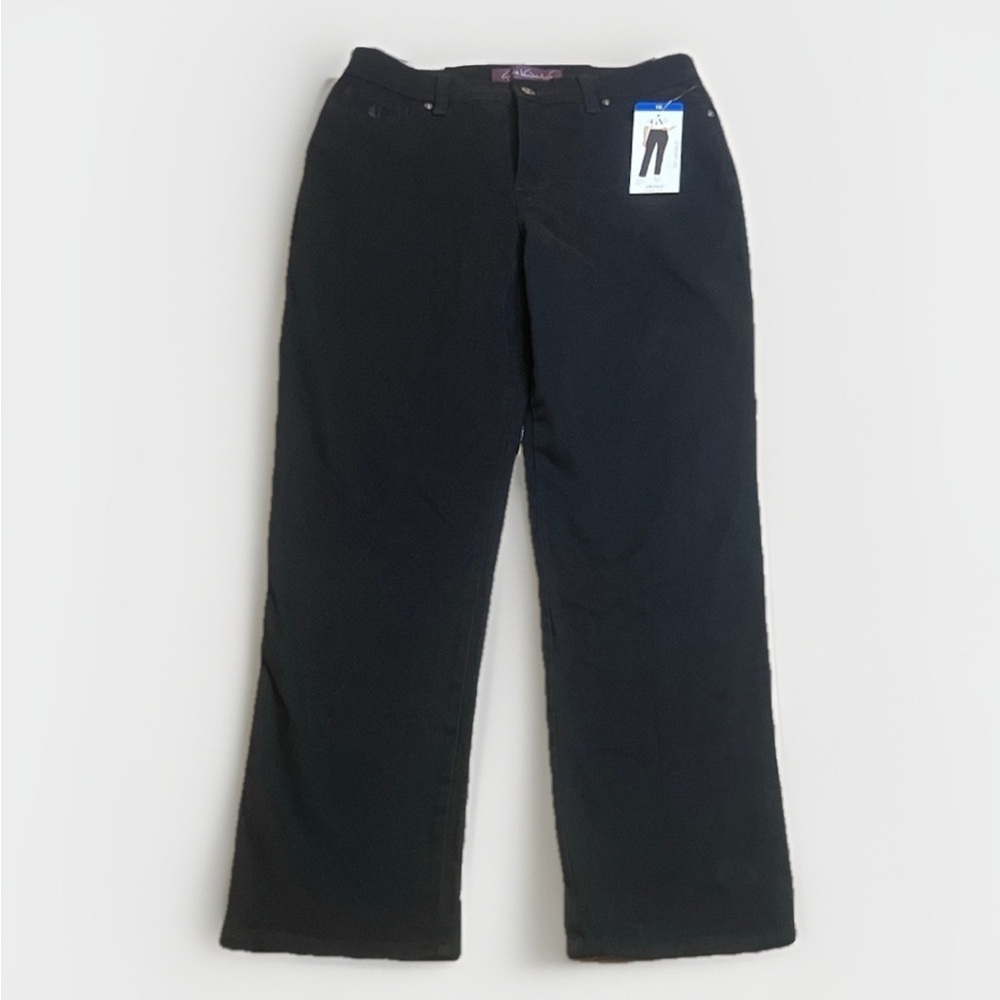 NWT Gloria Vanderbilt Women's Black Straight Leg Jeans sz 10 x 29”